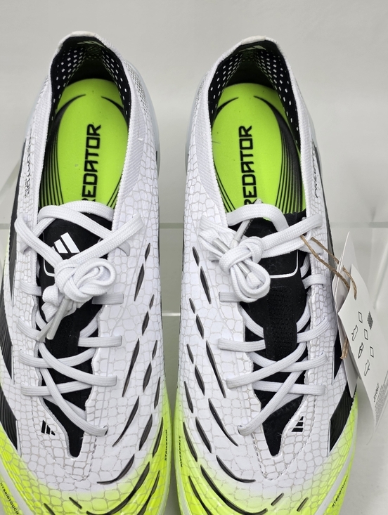 Adidas Predator Elite SG Cleats White/Black/Lemon JI1067 Mens Size 7/Women 8 New main image 13